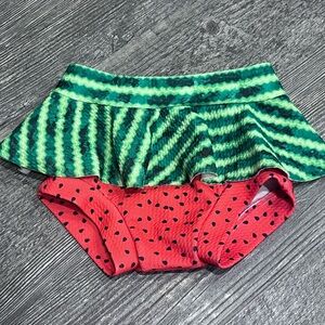 Watermelon Patterned Kids Skirted Bloomers